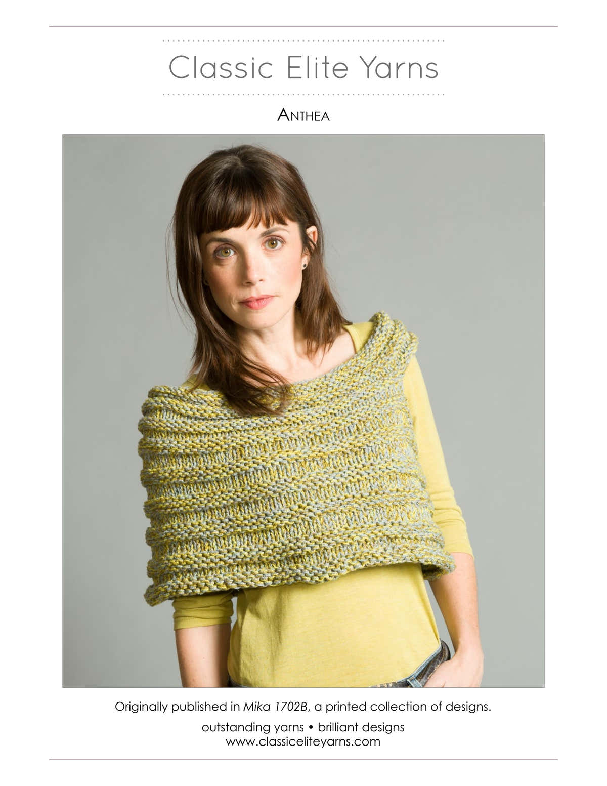 Classic Elite Yarns Anthea Cardigan Knitting Pattern