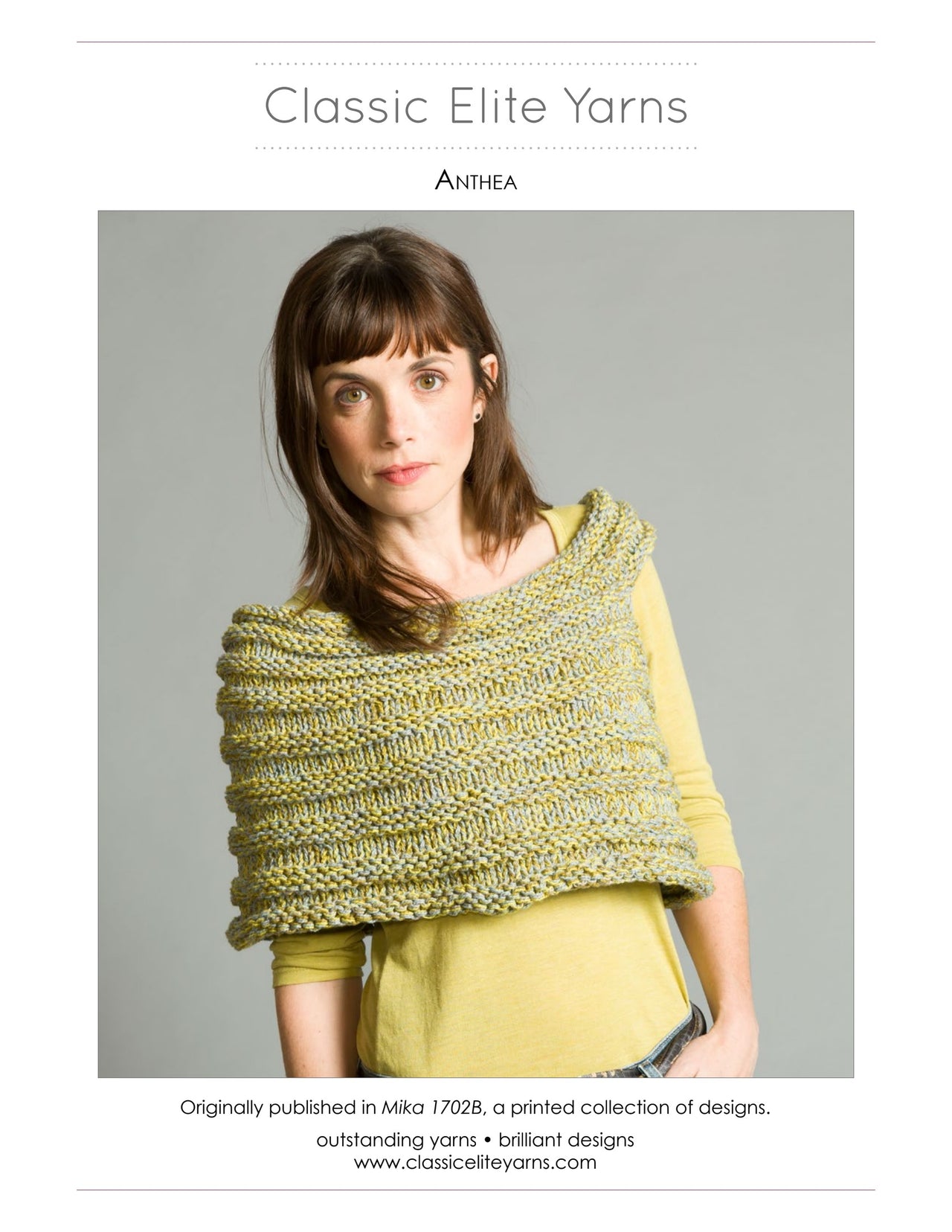 Classic Elite Yarns Anthea Cardigan Knitting Pattern