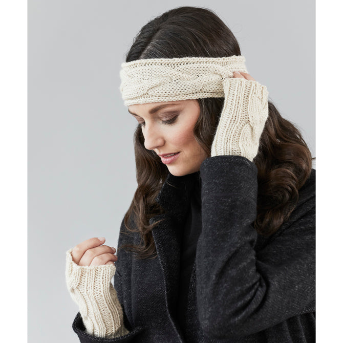 Sesia Lois Headband & Mitts Accessory Knitting Pattern