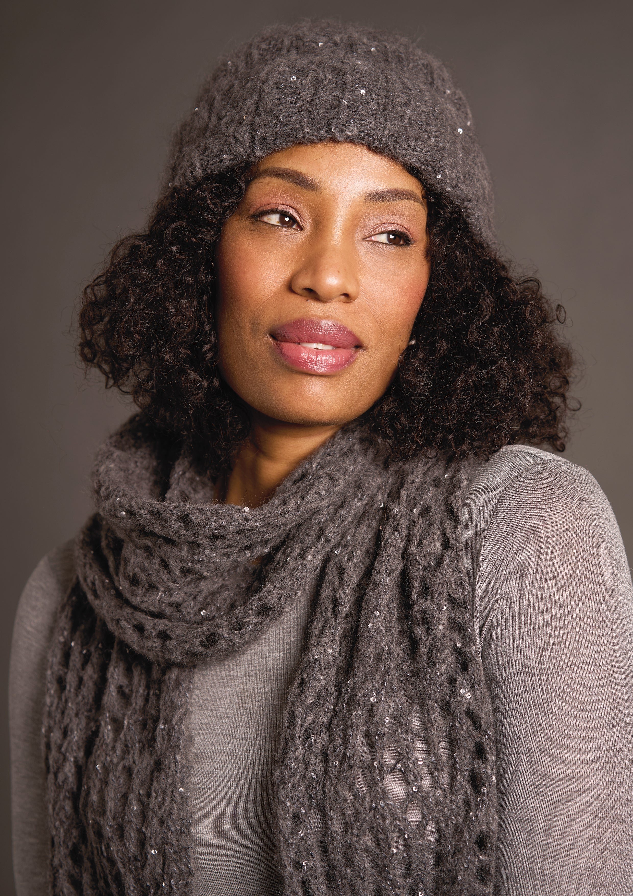 Ruby In Rowan Alpaca Sparkle Scarf Knitting Pattern