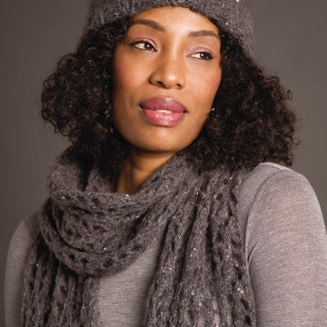 Ruby In Rowan Alpaca Sparkle Scarf Knitting Pattern