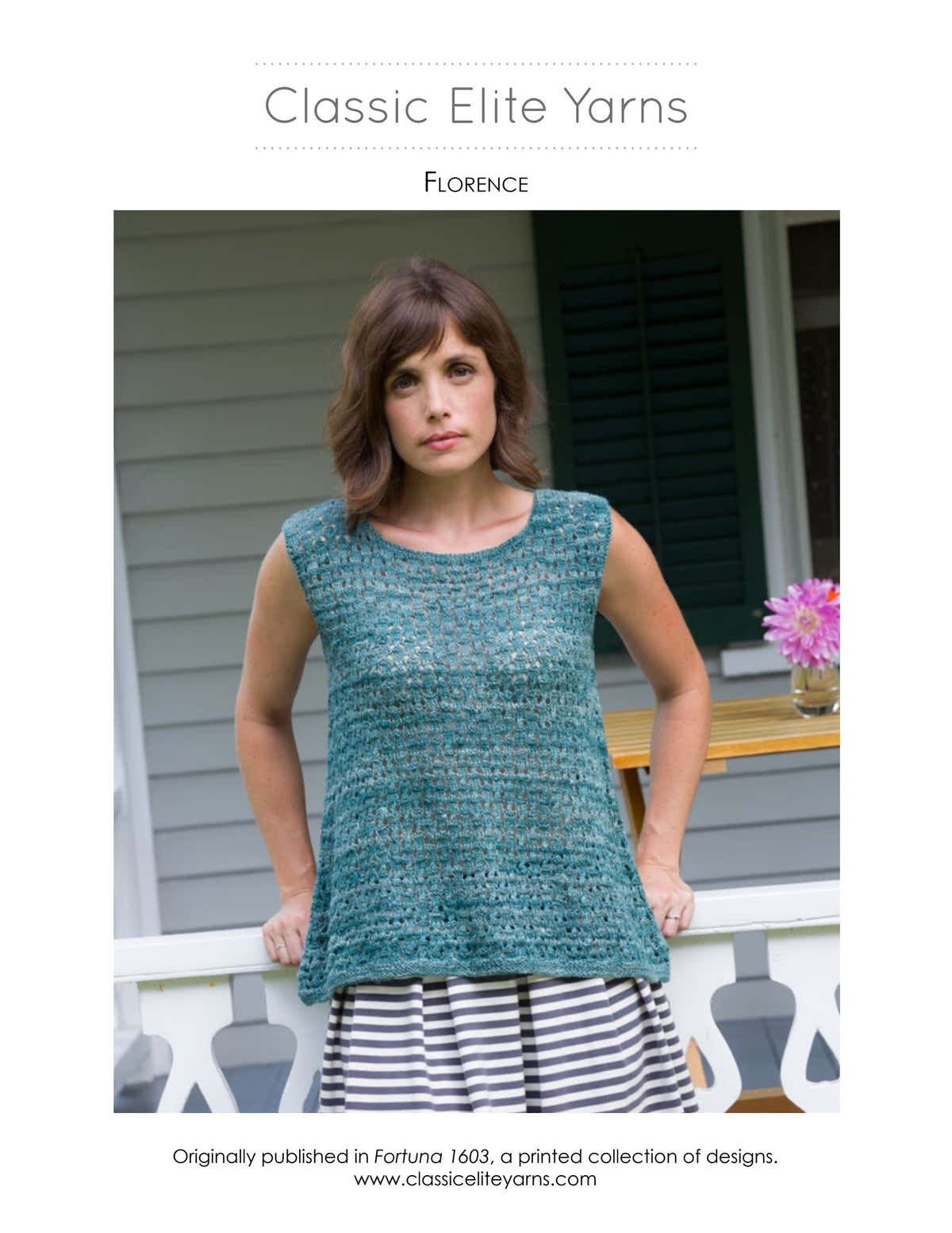 Classic Elite Yarns Florence Jumper Knitting Pattern