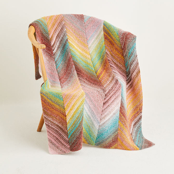 Sirdar Knitted Bias Blanket Pattern