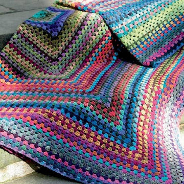 Crochet Blanket in Noro Kureyon - PDF