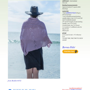 Berroco Oleander Wrap Knitting Pattern