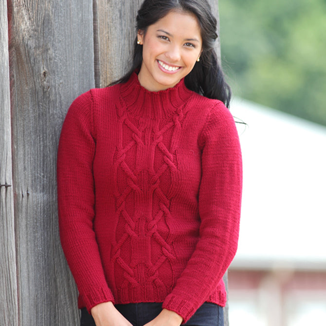 Valley Yarns Rudhira Pullover Knitting Pattern