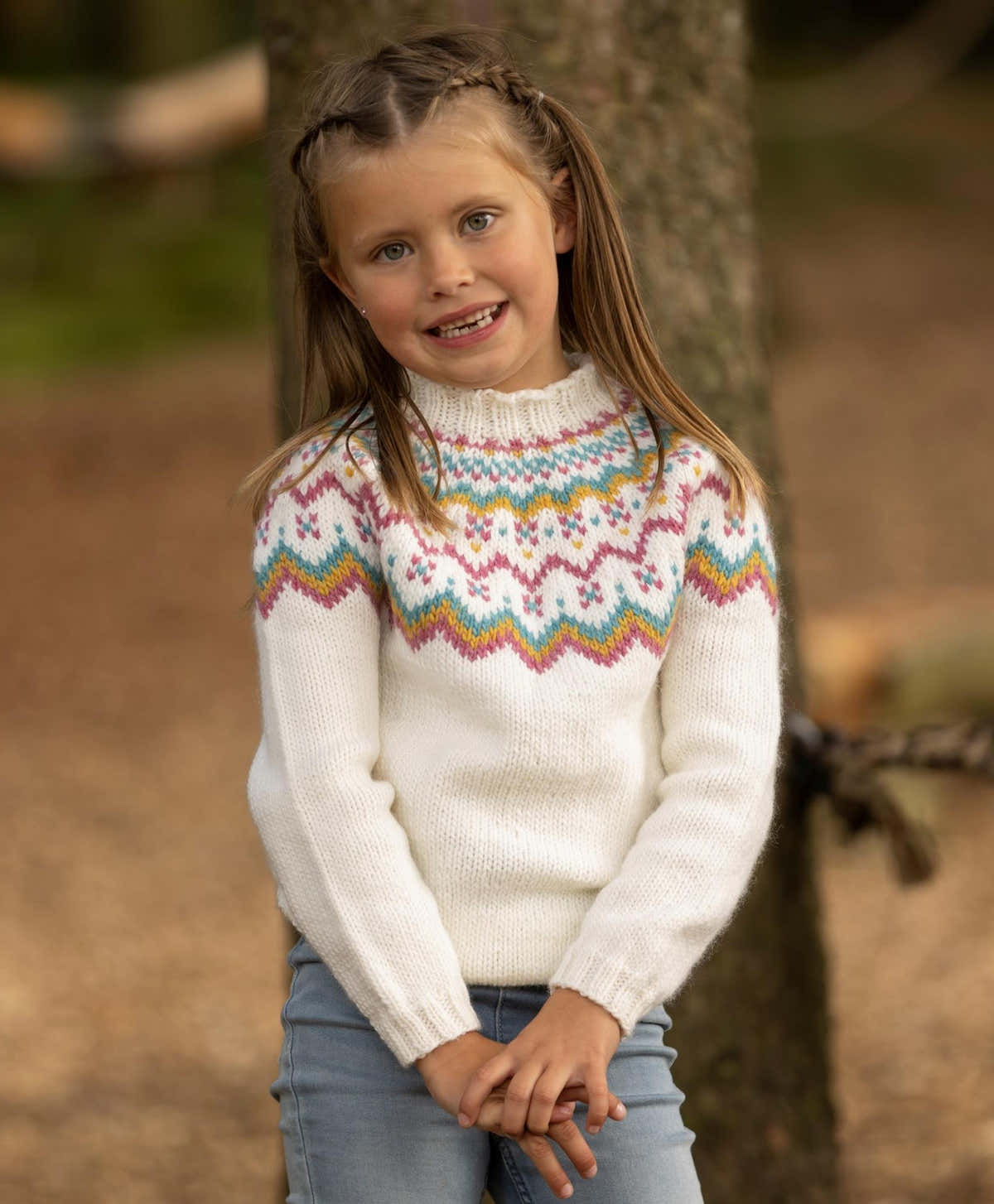 Åke Sweater In White in Viking Garn Viking Wool