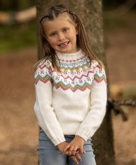 Åke Sweater In White in Viking Garn Viking Wool