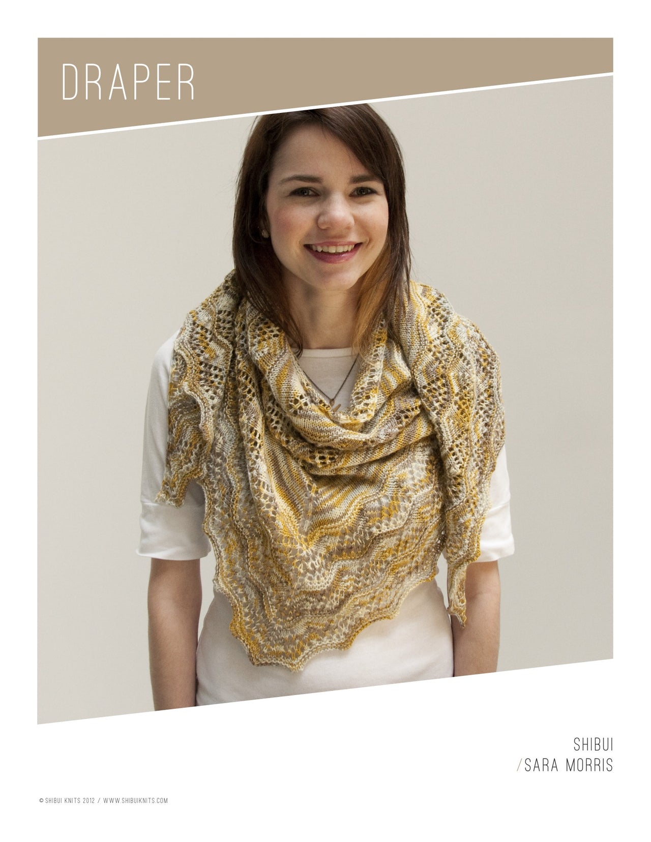 Shibui Knits Draper Wrap Knitting Pattern