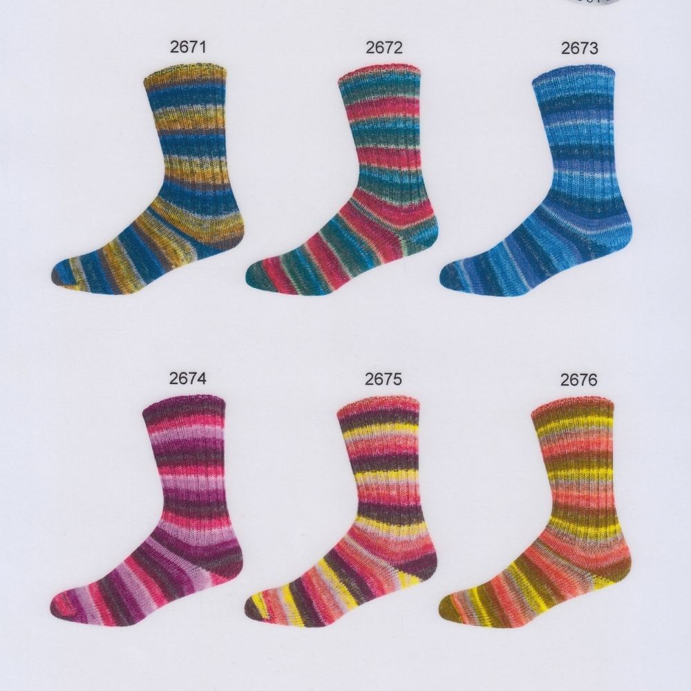 On-Line Supersocke Extrafine Merino - 313 Color Yarn - Wool 4 Ply