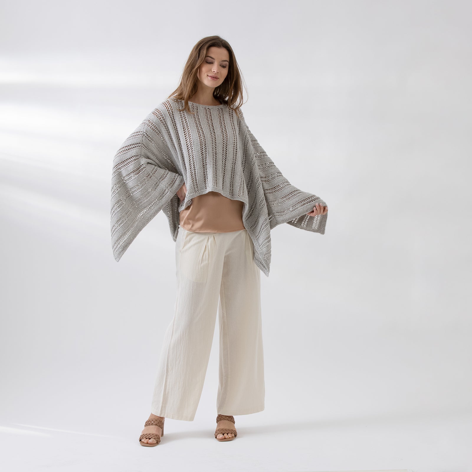 String Addison Poncho Cape Knitting Pattern