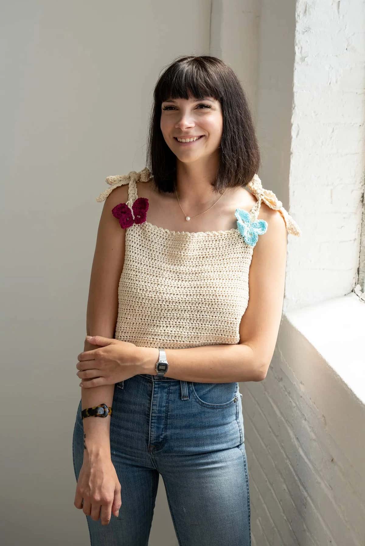 Butterfly Tank Top Crochet Pattern