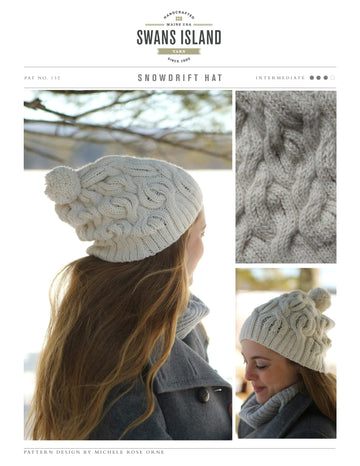 Swans Island Snowdrift Hat Knitting Pattern