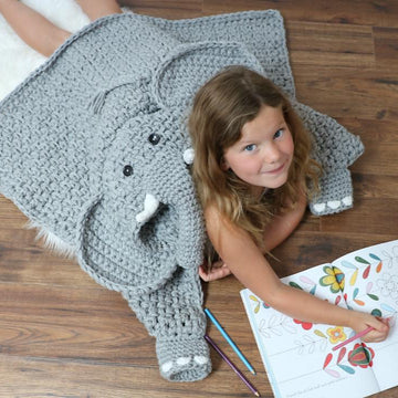 Hooded Elephant Blanket