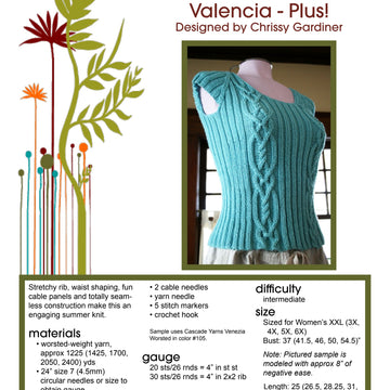 Gardiner Yarn Works Valencia Jumper Knitting Pattern