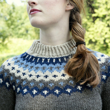 Plymouth Yarn Women's Fairisle Yoke Pullover Knitting