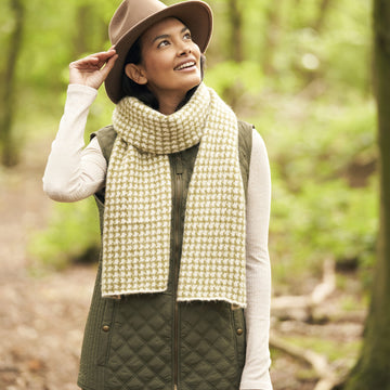 Houndstooth Scarf Knitting Pattern