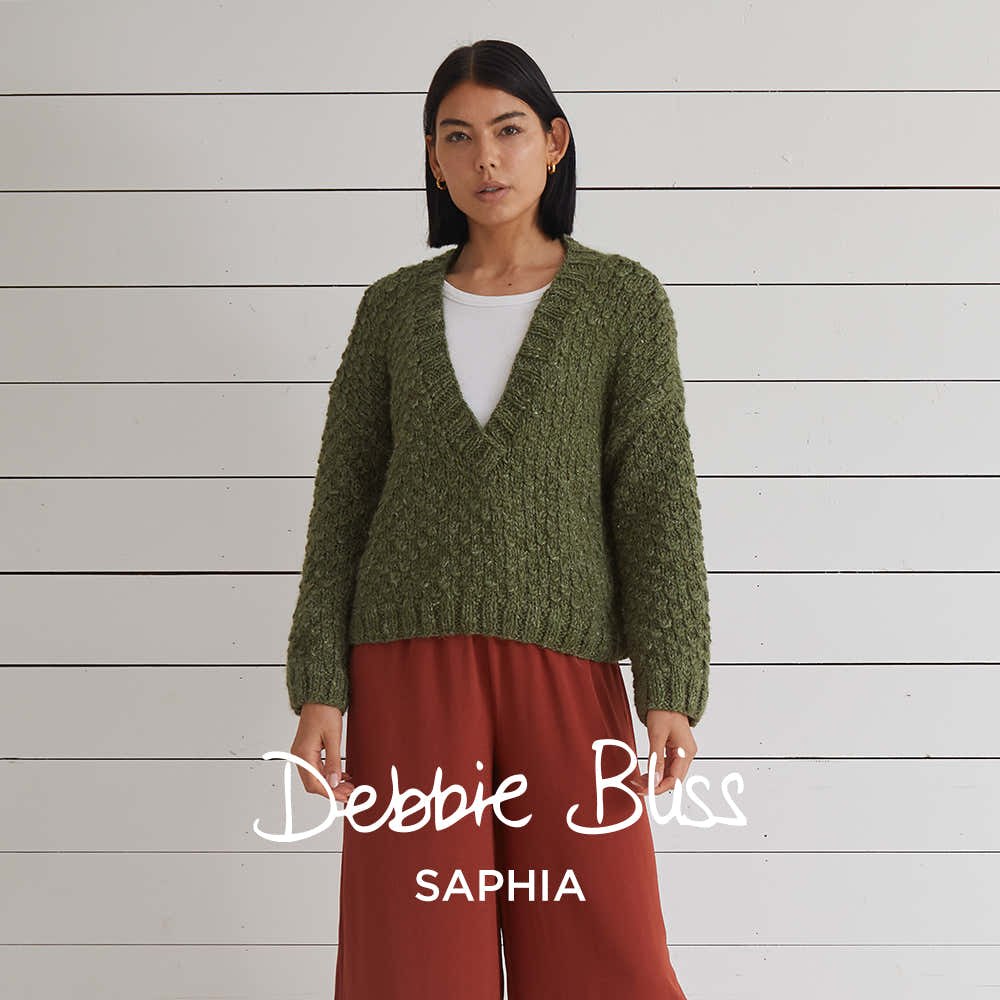 Debbie Bliss Diana V Neck Sweater Knitting Pattern