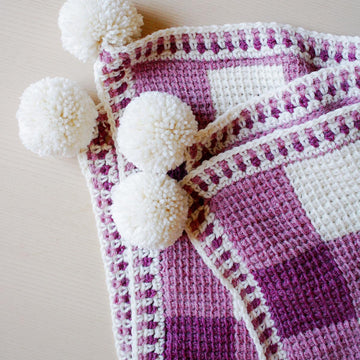 Sweet Gingham Baby Blanket