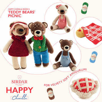 Sirdar Teddy Bear's Picnic eBook Toy Crochet Pattern