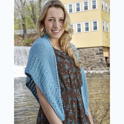 Valley Yarns Shop Hop Shawl Knitting Pattern
