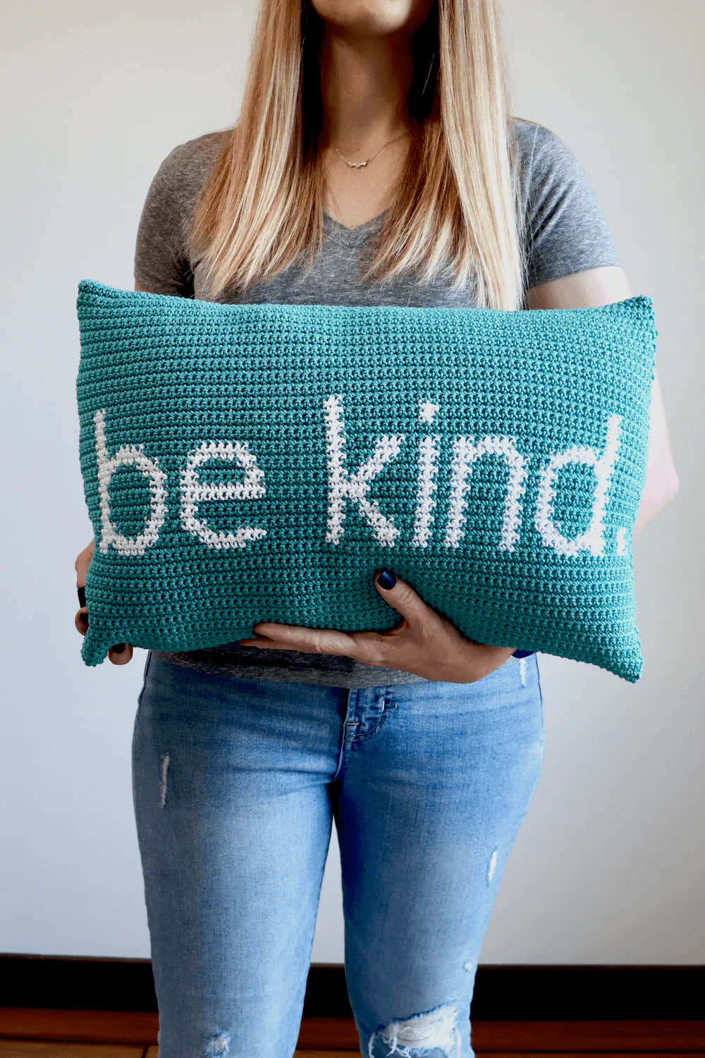 Be Kind Pillow Cushion Crochet Pattern