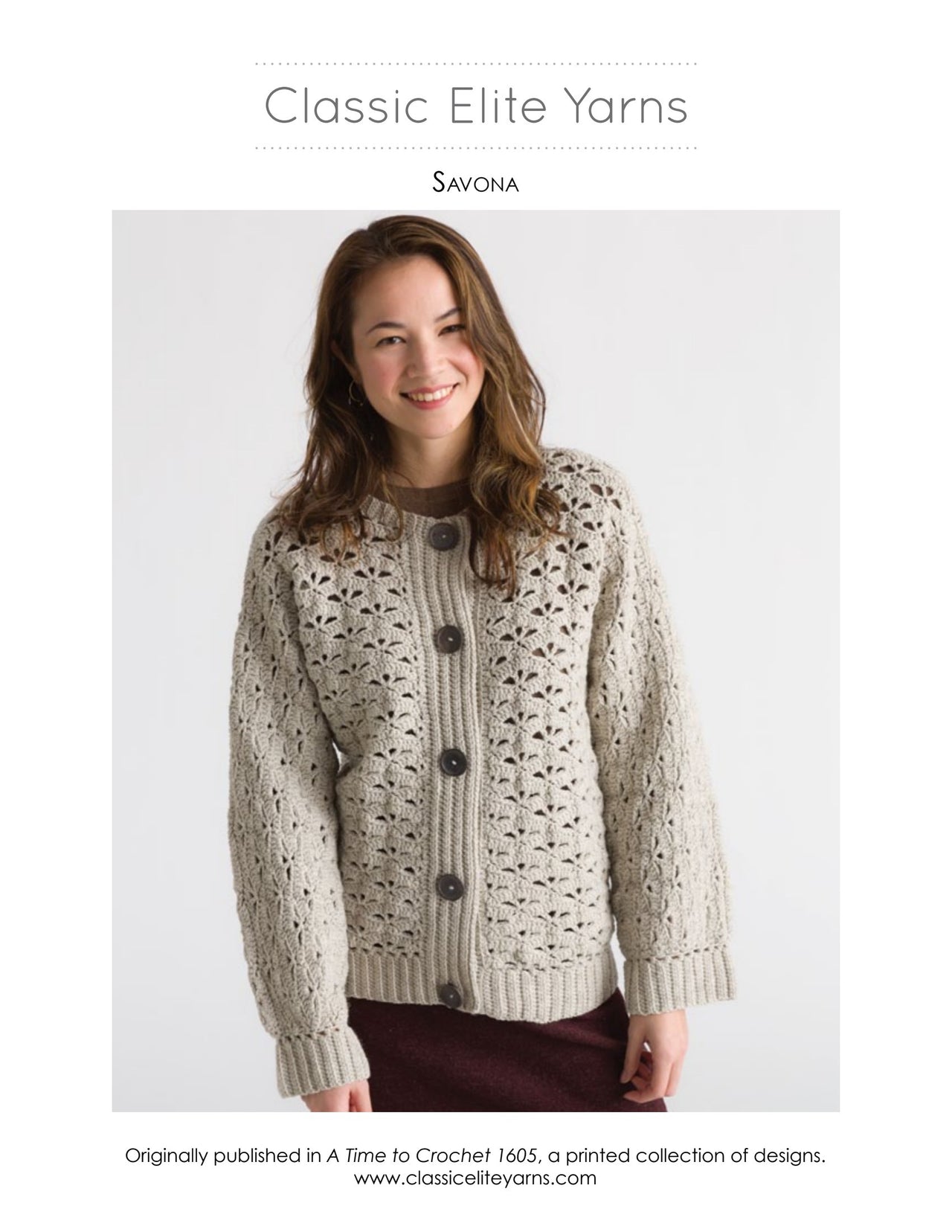 Classic Elite Yarns 1605 Viewpoints A Time to Crochet - Savona PDF