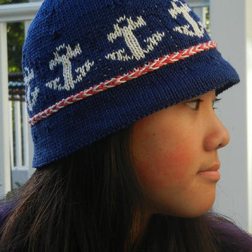Drop Anchor Brimmed Cloche