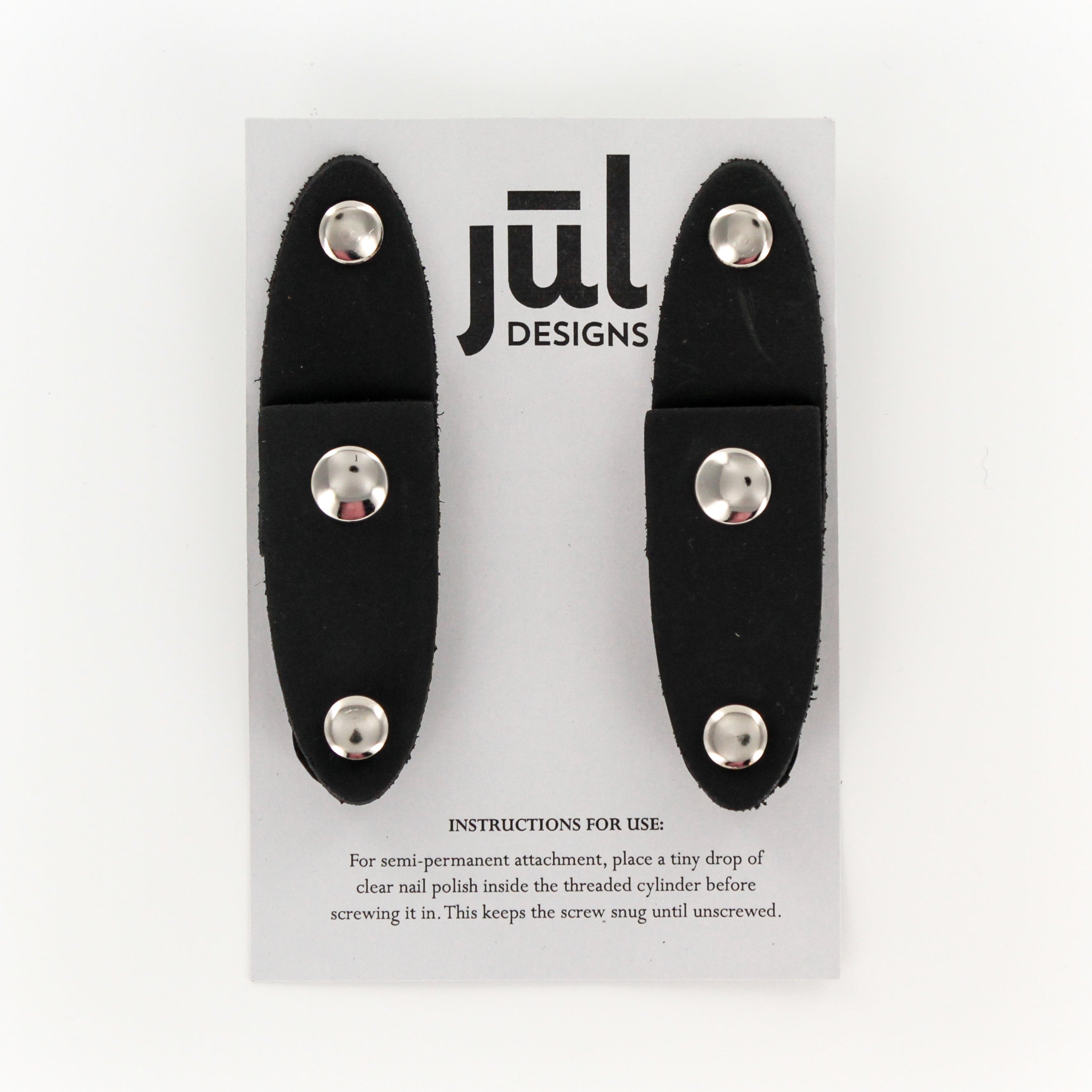 JUL Designs Leather Oval Latch Closures