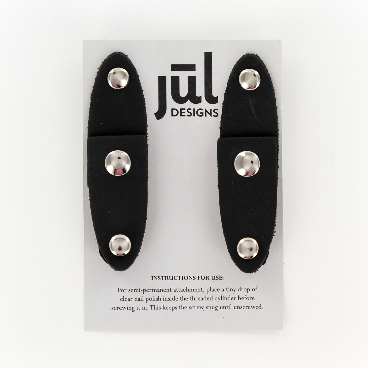 JUL Designs Leather Oval Latch Closures
