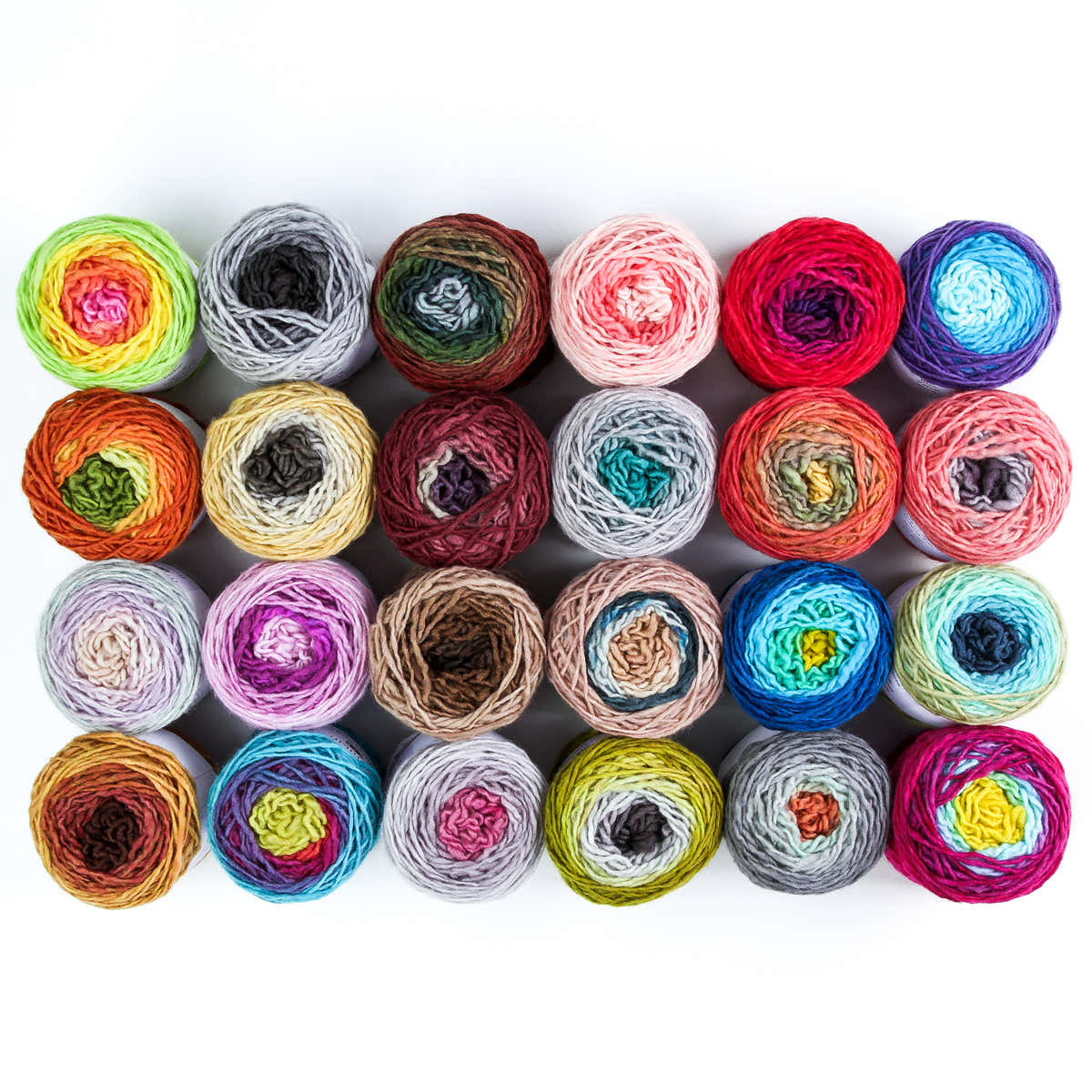 Freia Fine Handpaints Minikin Fingering Ombre Palette 24 Pack Yarn - Merino Wool 4 Ply