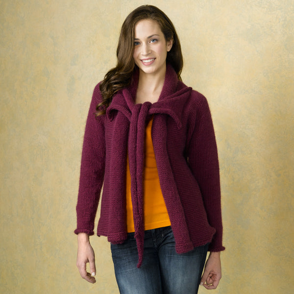 Valley Yarns Bridge Cardigan Knitting Pattern