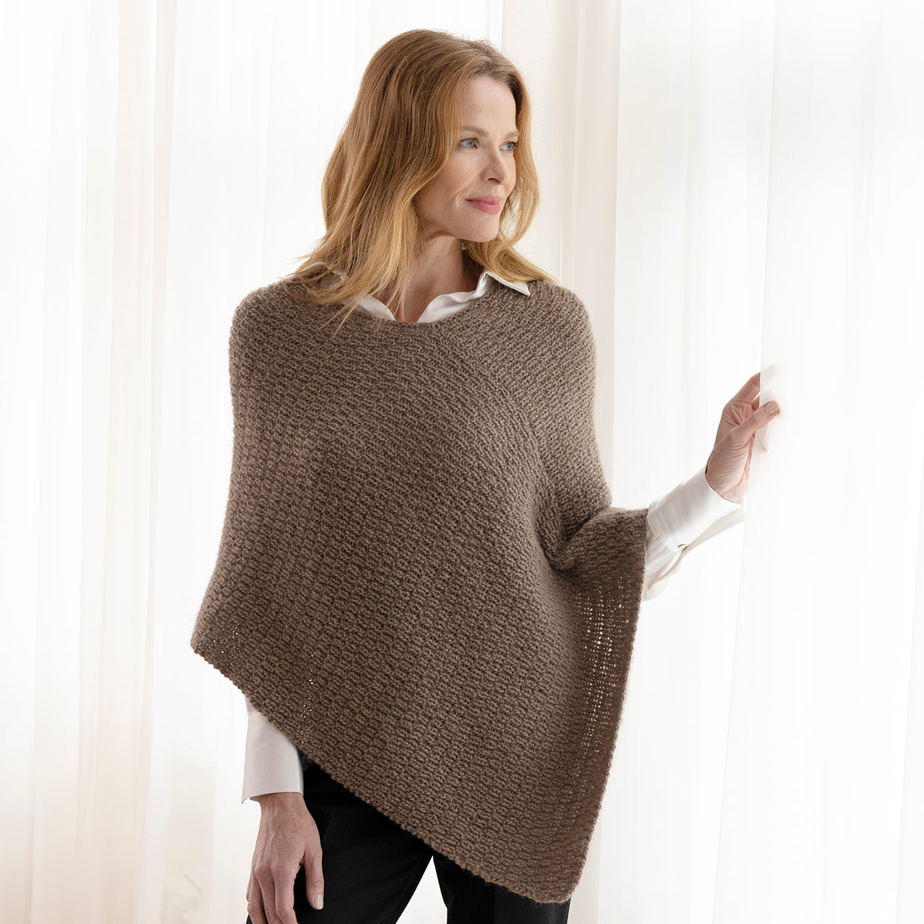 String Mary Poncho Cape Knitting Pattern