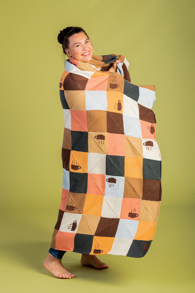 Paintbox Yarns Pumpkin Spice Afghan Knitting Pattern