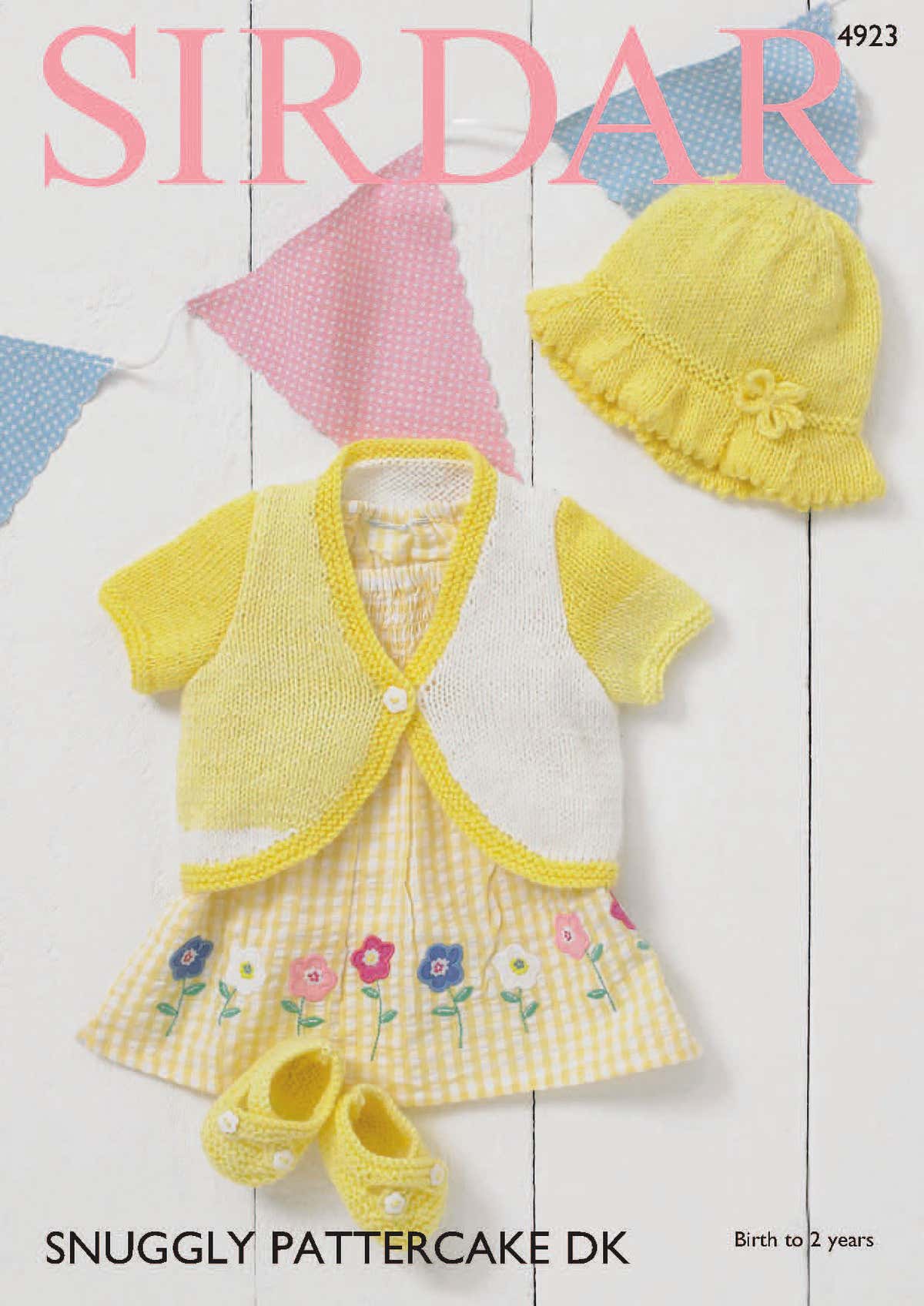 Sirdar Baby Girl's Bolero, Sunhat and Shoes Knitting Pattern