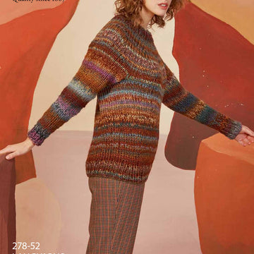 Lang Sigrid Top-Down Sweater Jumper Knitting Pattern