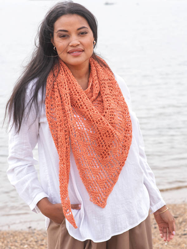 Wallagrass Shawl Wrap Knitting Pattern