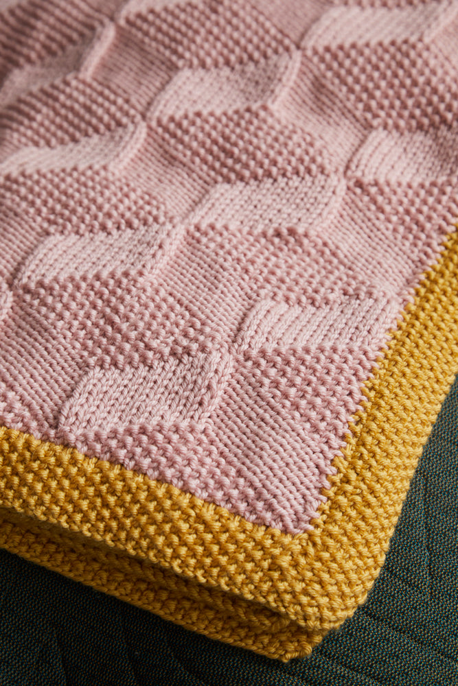Debbie Bliss Tumbling Blocks Blanket Knitting Pattern