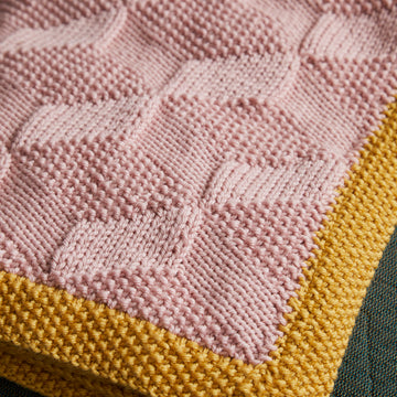 Debbie Bliss Tumbling Blocks Blanket Knitting Pattern