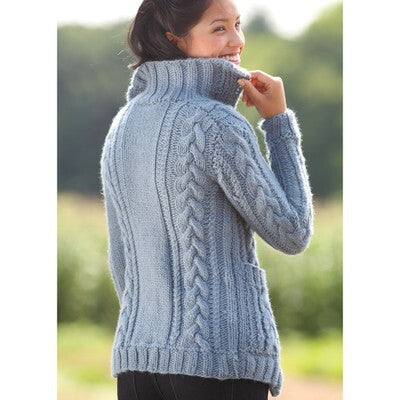 Valley Yarns Braid Cardigan Knitting Pattern