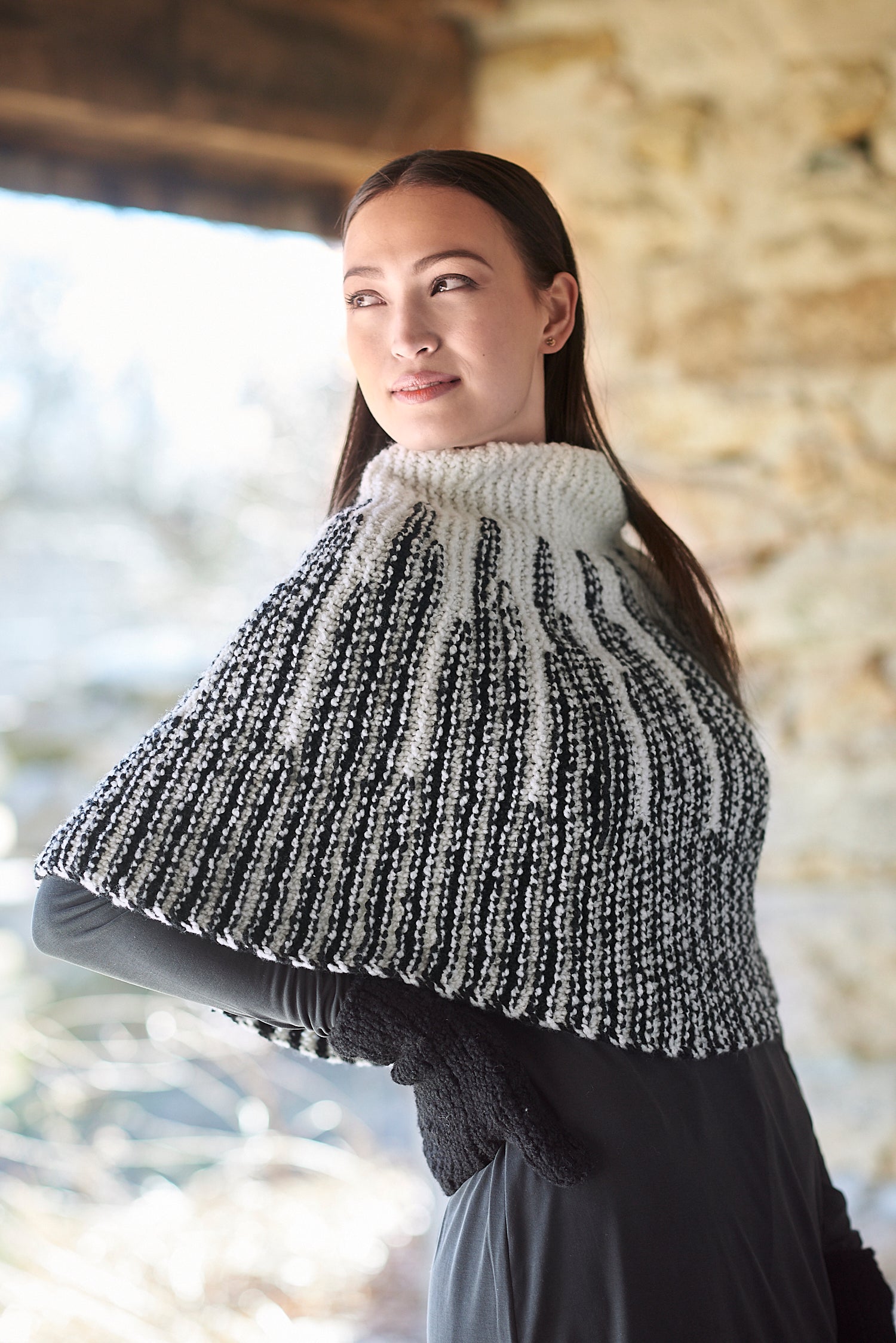 Lillian Poncho Cape Knitting Pattern