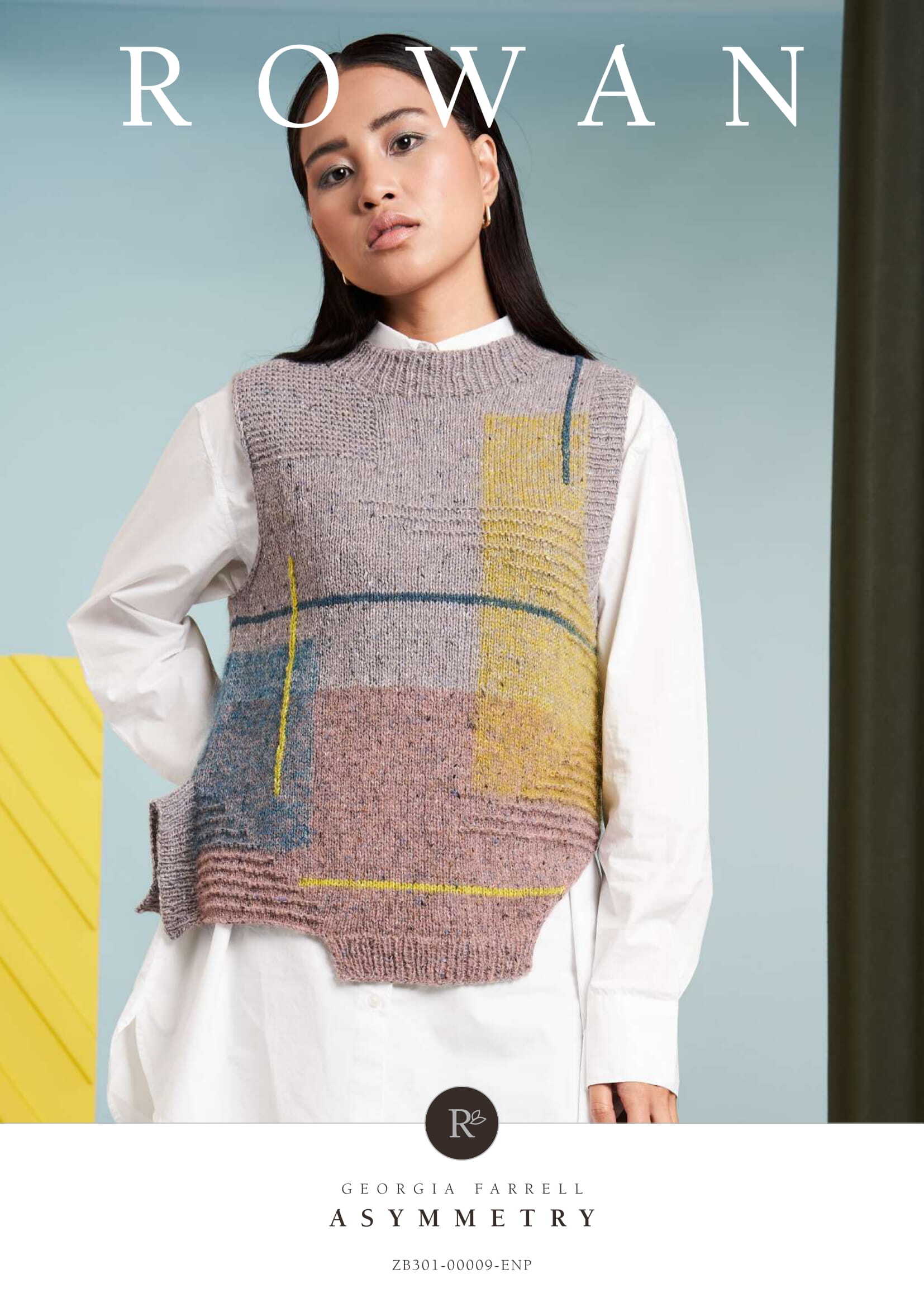 Rowan Asymmetry Waistcoat Knitting Pattern