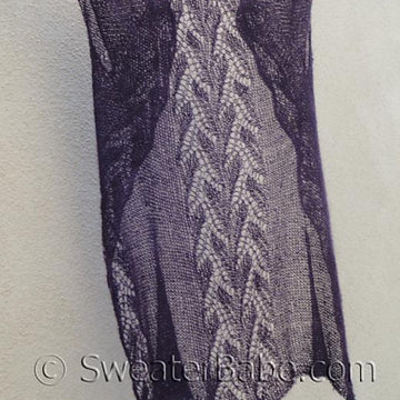 #141 Whispering Leaves Lace Top-Down Cardigan