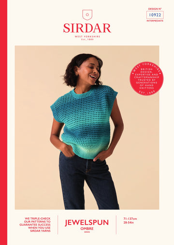 Shade Shifting Circular Tank in Sirdar Jewelspun Ombre - 10922 PDF