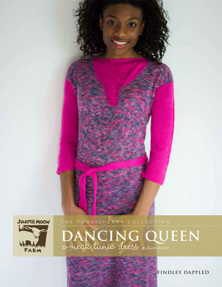 Dancing Queen V - Neck Tunic Dresses in Juniper Moon Farm Findley and Findley Dappled