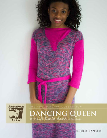 Dancing Queen V - Neck Tunic Dresses in Juniper Moon Farm Findley and Findley Dappled