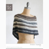 Blue Sky Fibers Shadow Capelet Knitting Pattern