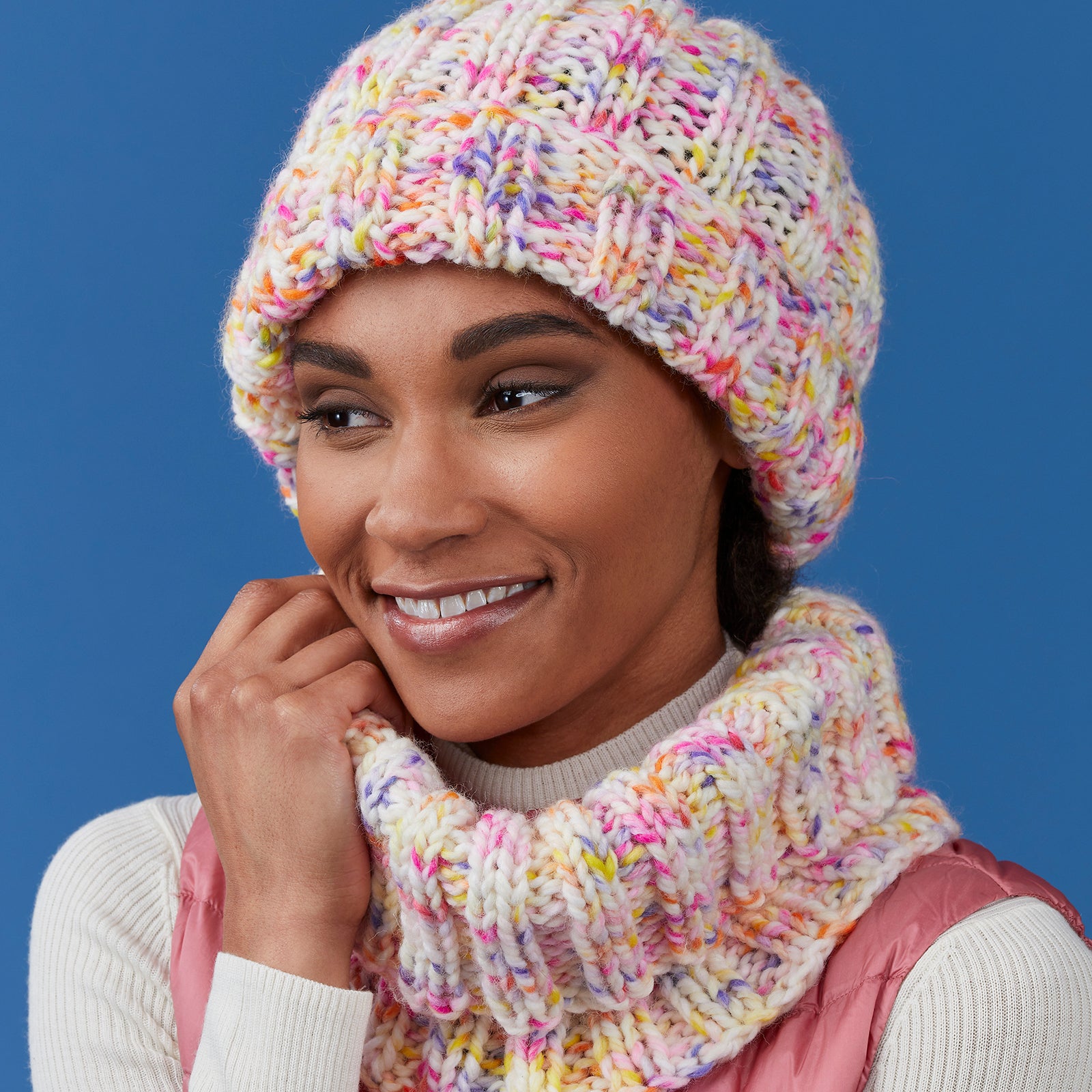 Tahki Yarns Bancroft Hat & Cowl Knitting Pattern