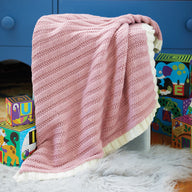 Valley Yarns Seeded Rib Blanket Knitting Pattern