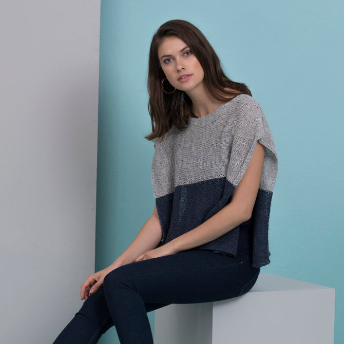 Stacy Charles Fine Yarns Donna Poncho Top Knitting Pattern